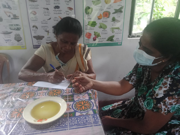 A medical clinic conducted by traditional Ayurvedic doctors at Homagama (2022-10-23)